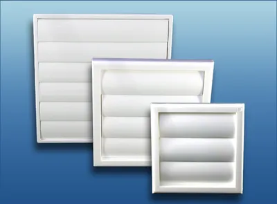 Produktbild von Lüftungsgitter MVJ ohne Flansch mit beweglichen Lamellen : 186x186mm Größe: 186x186mm
