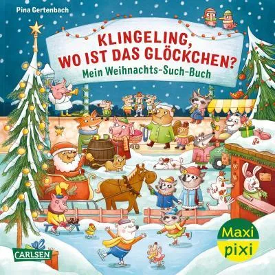 Produktbild von Maxi Pixi 447: VE 5: Klingeling, wo ist das Glöckchen? Mein Weihnachts-Such-Buch (5 Exemplare)