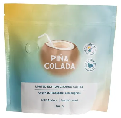 Produktbild von Limited Edition gemahlener Kaffee Pina Colada (Kokos-Kofermentation), 200 g