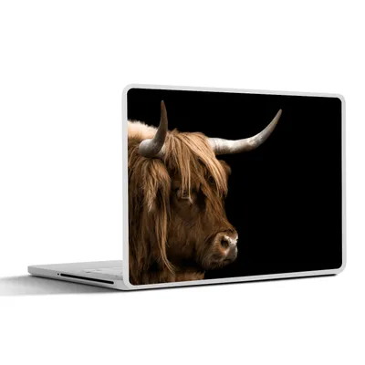 Produktbild von MuchoWow® Laptop Aufkleber Sticker Cover Schottischer Highlander - Tiere - Kuh 36.5x27.5 cm - Laptop-Sticker