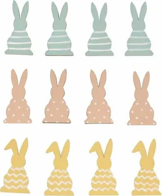 Zdjęcie produktu dla Drewniane figurki królików 4 x 2 cm