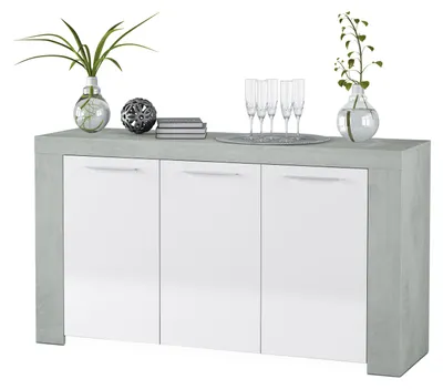 Image de Buffet - Buffet blanc 42x144x80h cm