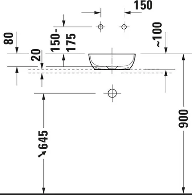 Produktbild von DURAVIT 268022FH00 Sivida SET,ASB r.300 B.Auß.BlassgM.