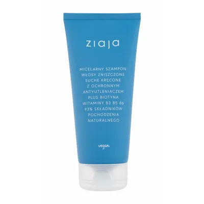 Zdjęcie produktu dla Ziaja Micelarny szampon do włosów zniszczonych, suchych, kręconych, 200ml