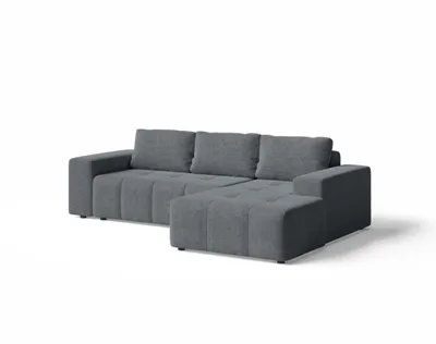 Produktbild von Ecksofa - mit Schlaffunktion - Couch L Form - Grau - 264x78x155 cm - Rechts - Wohnzimmersofa - Couchgarnitur - Bettsofa - ORION