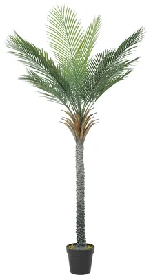 Produktbild von HOMCOM Künstliche Palme 180 cm Groß Kunstpalme Kunstpflanze im Topf wie echt