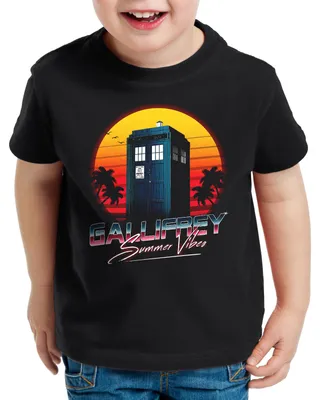Produktbild von style3 Gallifrey Summer Vibes T-Shirt für Kinder
