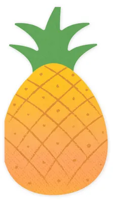 Obrázek produktu pro Ubrousky Ananas, 18,5 x 10,2 cm, 20 kusů - PartyDeco, Obrázek vytvořený pomocí AI