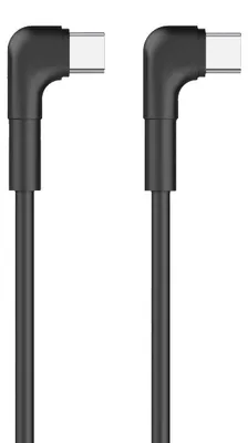 Zdjęcie produktu dla Maxlife Kabel Kątowy Mxuc-09 Usb-C - Usb-C 1,0 M 60W Czarny