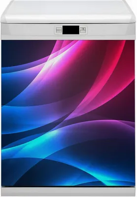 Obrázok produktu pre Kuchynský magnet na umývačku riadu umývateľný 60x80 cm umývačka riadu - ružové prechody