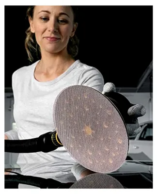 Produktbild von Abranet Netz-Schleifscheiben Ø 125 mm Klett/Korn P180 / 10 Stk/zum Schleifen von Holz, Spachtel, Lack, Kunststoff /