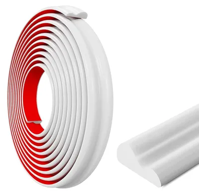 Obrázok produktu pre Elzusha – Samolepiaca dekoratívna lišta TPE, biela (šírka 22 mm, dĺžka 15 m)