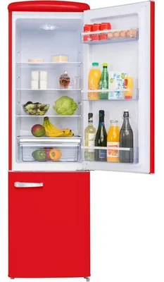 Image de Réfrigérateur-congélateur FRIGELUX CB255RR, 255 L, 55 x 57,5 x 181 cm, 2 portes, rouge