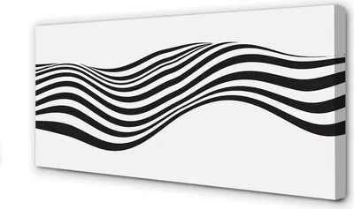 Produktbild von Leinwandbild 100x50 Wandkunst Zebrastreifen Welle