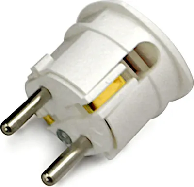 Produktbild von THEBO Schutzkontakt Winkelstecker weiss 250 V/16 A CE, VDE / Schuko-Stecker
