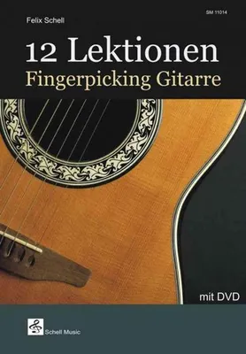Produktbild von 12 Lektionen Fingerpicking-Gitarre