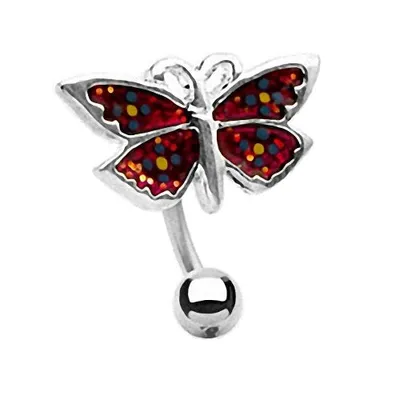 Produktbild von Taffstyle Bauchnabelpiercing Reverse Bauchnabelpiercing Stecker Schmetterling Butterfly, 2