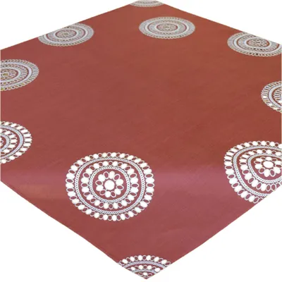 Produktbild von Tischwäsche mit Stickerei Kreise 85 x 85 cm - bordeaux