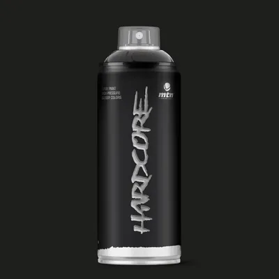 Produktbild von MTN Montana Hardcore Sprühlack RV-9011 Gloss Black 400 ml