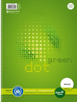 Immagine prodotto di Staufen® verde 608573000 Collegeblock puntinato - A4, 80 fogli, 70 g/m², puntinato
