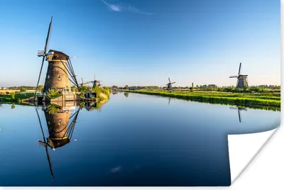 Produktbild von MuchoWow® Poster Mühlen - Holland - Wasser 30x20 cm - Plakate - Print