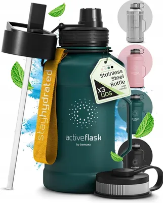 Obrázek produktu pro Nerezová sportovní láhev 1.3L, nepropustná, bez BPA