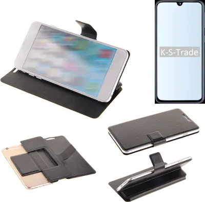 Produktbild von K-S-Trade Schutzhülle kompatibel mit Samsung Galaxy A40 Schutzhülle Flip Cover Klapphülle Wallet Case Slim Handyhülle bookstyle schwarz