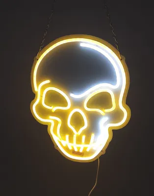 Produktbild von Eufrozy Neon Sign Schädel LED Skull Neon Schild Wand 10 Stufen Einstellbares