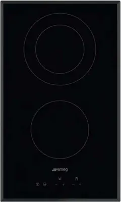 Obrázek produktu pro Smeg SE332EB, Černá, Vestavěné, Keramický, Keramický, 2 zóna/zón, 2 zóna/zón