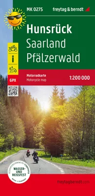 Produktbild von Hunsrück, Motorradkarte 1:200.000, freytag & berndt