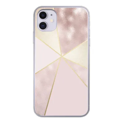 Produktbild von MuchoWow® Handyhülle Schutzhülle Hülle für iPhone 11 Marmor - Rosa - Gold - Schick Silikon Softcase Handy Hülle - Handytasche