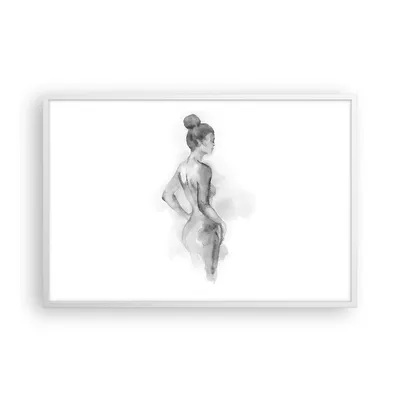 Produktbild von Gerahmtes Poster - Weißer Rahmen - Frau Körper Stück - 91,5x61 cm - Wand Bild - Wanddeko - Wandbilder - Kunstposter - Wandposter - Bilderrahmen - Bilder - Kunstdruck - Wanddekoration - P2WAA91x61-4995