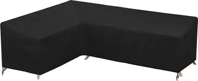 Produktbild von Gartenmöbel Abdeckung L-Form Wasserdichte Ecklounge Sofa Sitzgruppe Möbelset Schutzhülle, 192x260x82cm