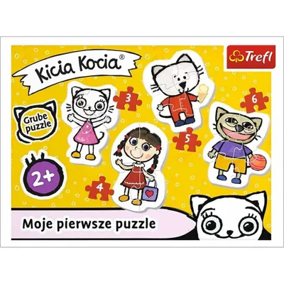 Immagine prodotto di Puzzle per bambini TREFL Kicia Kocia 4in1 (3,4,5,6 pezzi)
