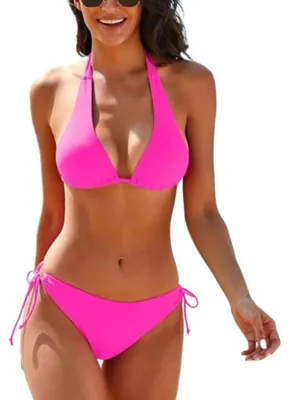 Produktbild von Solidchoice – Zweiteiliges Damen-Bikini-Set mit Push-Up-Effekt
