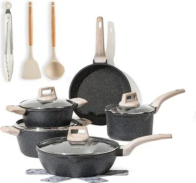 Produktbild von Pfannenset Non-Stick, PFAS-frei, spülmaschinenfest, 5-teilig