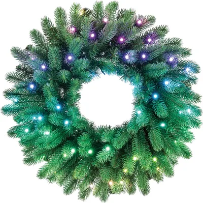 Obrázok produktu pre Twinkly pre-lit wreath 50 RGB LED Green wire Plug type C