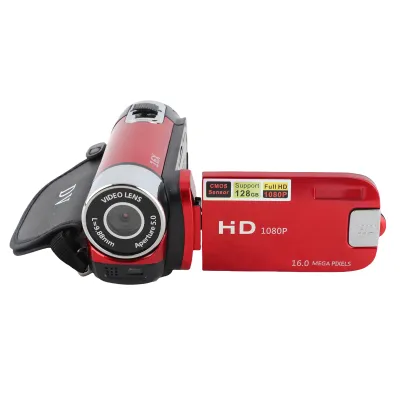 Produktbild von Digitálna videokamera 1080P - 16 MP videokamera s 2,7" LCD displejom a 16x zoomom, prenosná s dobíjacou batériou