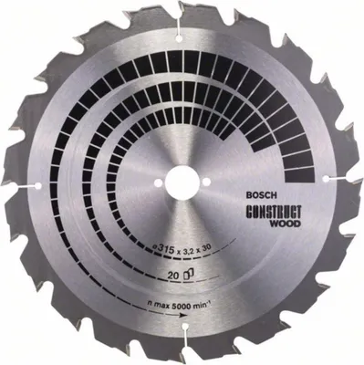 Produktbild von PRO Construct Wood Kreissägeblatt, 315 x 3,2 x 30 mm