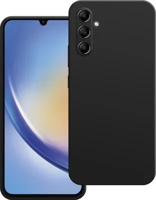 Image de Cazy Coque compatible avec Samsung Galaxy A34 Coque - Color Backcover - Noir