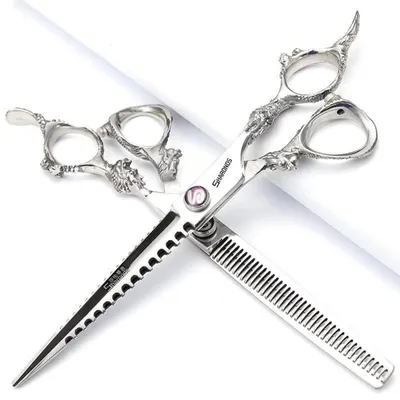 Produktbild von Friseurschere 7 Zoll 440C Stahl Barber Schere für Haarschnitt