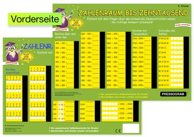 Produktbild von TimeTEX Zaubertafel "Mathematik" Zahlenraum bis 100.000