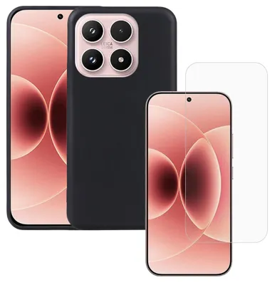 Produktbild von Handyhülle + 9H Schutzglas für Xiaomi 17T TPU Dünn Set 2 in 1 Bundle Schwarz
