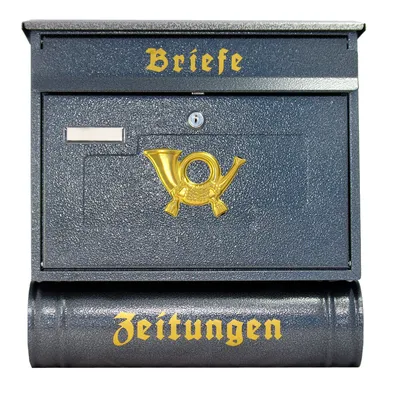 Produktbild von Großer Briefkasten XXL Zeitungsrolle Retro Design Antik Silber 3R