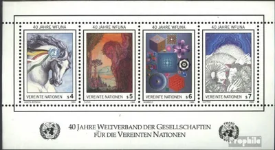 Produktbild von Briefmarken UNO - Wien 1986 Mi Block3 (kompl.Ausg.) postfrisch 40 Jahre WFUNA