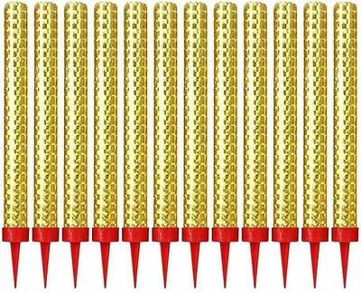 Produktbild von Stücke Torte Bougie Cierge Magique Feu d'Artifice Sans Fumée Bougies d'Anniversaire Fontaine Fête Torte Dekor-12 Stücke Derrui