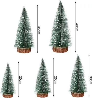 Produktbild von Mini-Weihnachtsbaum, künstlicher schneebedeckter Weihnachtsbaum mit Tannennadel, festliche Heimbüro-Dekoration für weihnachtliche Tischdekoration