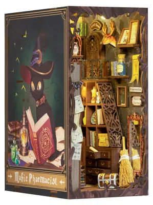 Produktbild von Baukasten Cutebee Booknook Magic Pharmacist SZ05B Holz 18 x 11 x 23 cm