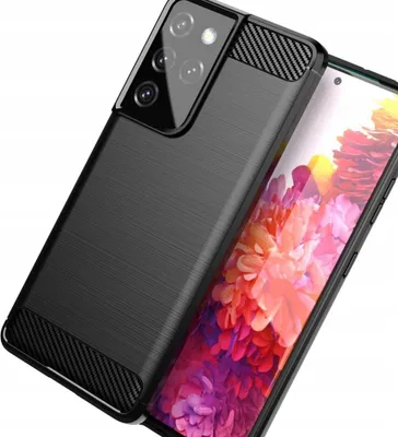 Immagine prodotto di Custodia in carbonio Copertura flessibile Samsung Galaxy S21 Ultra 5G Nero