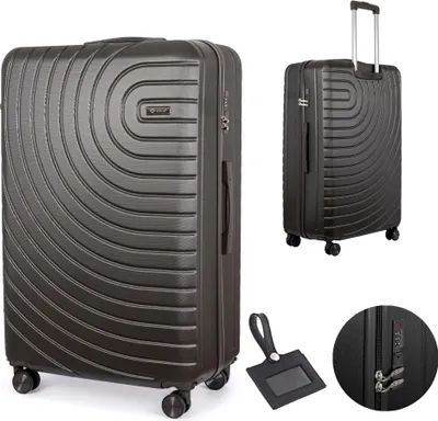 Obrázok produktu pre Veľký cestovný kufor XXL batožina 32“ ABS tvrdý kufor na kolieskach ľahký 117,5L